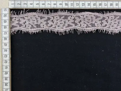 Powder pink Eyelash Nylon Tape Lace