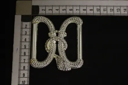 Silver Accessory Buckle Metallized