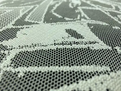 Cream Polyester Domestic Lace · 150 cm
