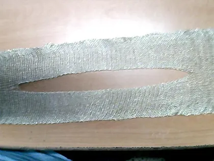 Gold Simli Polyester İthal Yaka