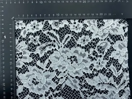 Dantel · Yerli · Lez · Polyester · Kordlu · Siyah · 145 Cm