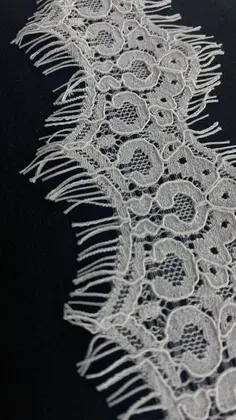 22974 Lace · Imported · Band · Cotton Polyester · kordlu · beyaz · 6 cm