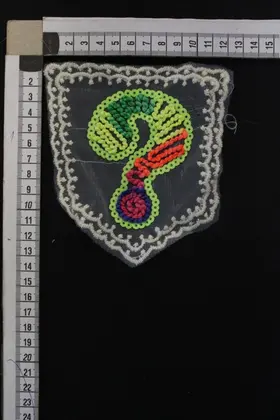Multicolor Baumwolle Nylon Appliqué