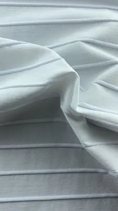 Domestic Viscose Polyester Ribbed Lace Fabric White 150 CM