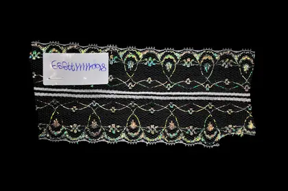 White Non-lycra Polyester Domestic Tape Lace · 6 cm