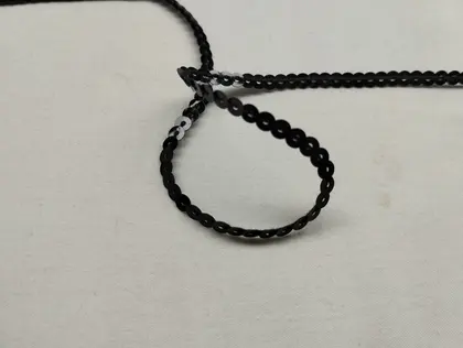 Black Sequined Ribbon
