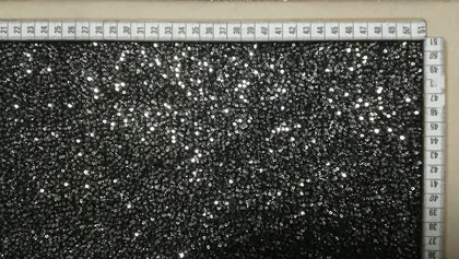 Pullu Kumaş · Yerli · Lez · Polyester · Sakallı · Siyah-lıght Gold · 130 Cm