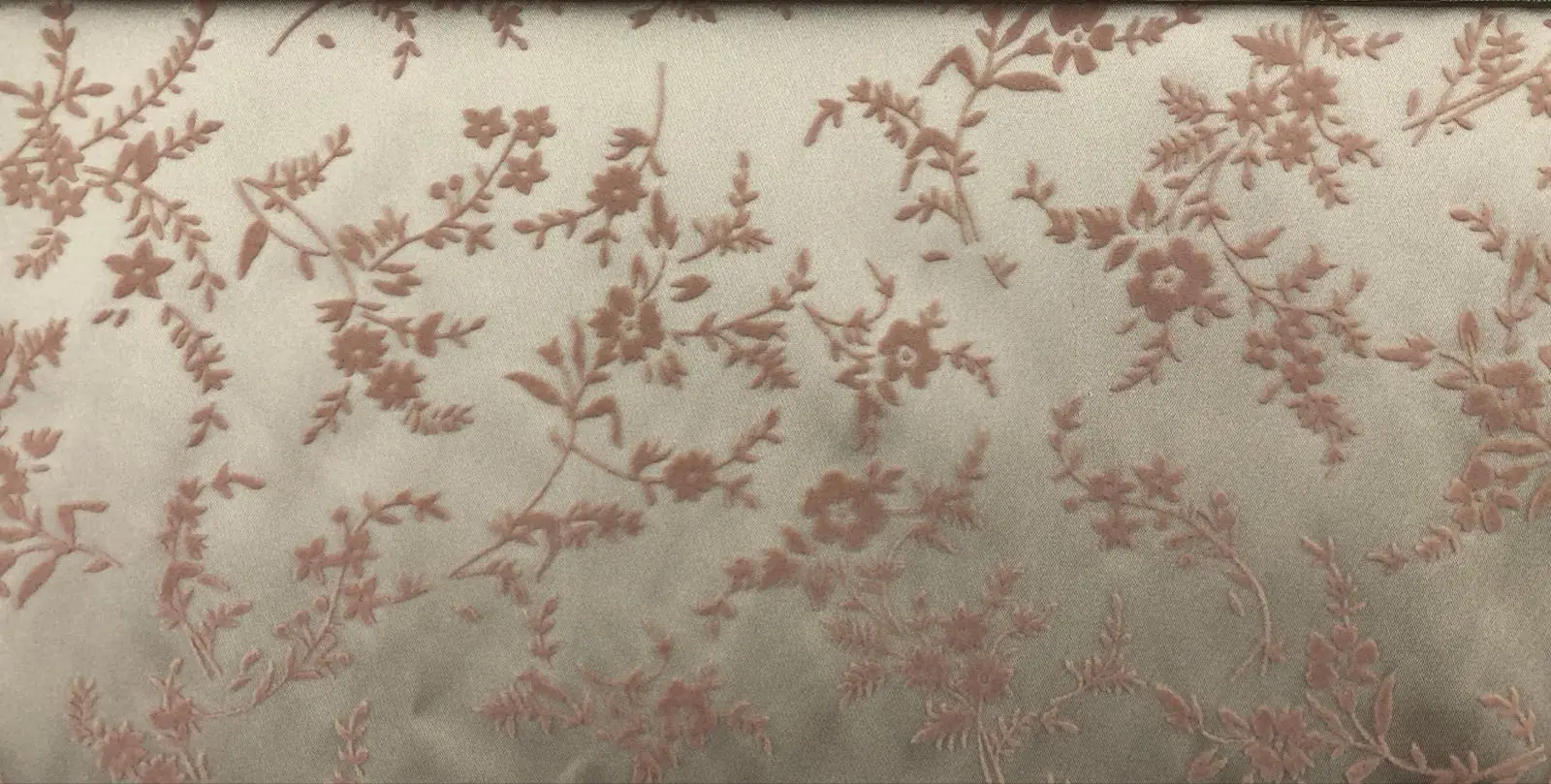 Powder pink Printed Matte Polyester Domestic Fabric