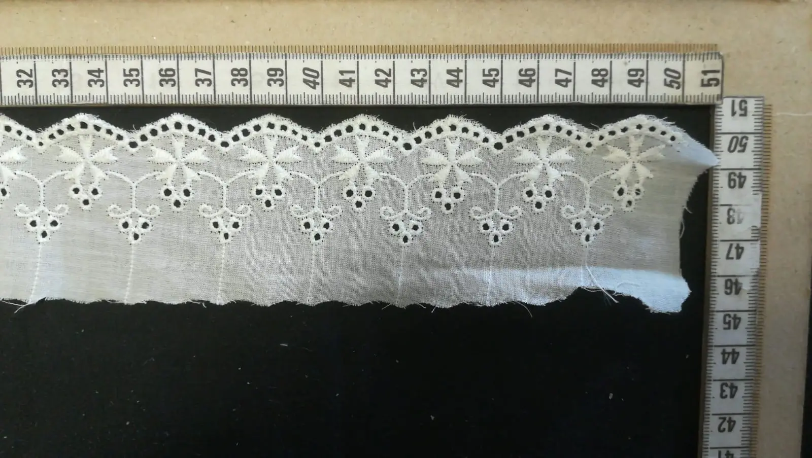 Bleached Matte Polyester Domestic Broderie Tape
