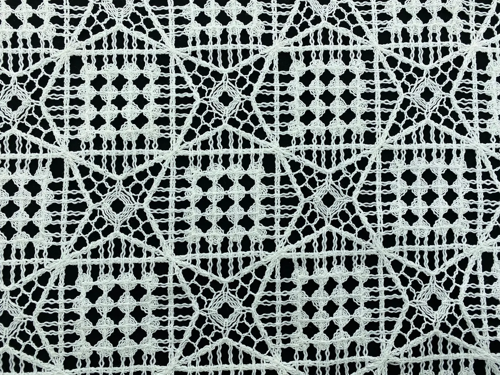 Ekru Polyester Yerli Güpür Brode · 140 cm