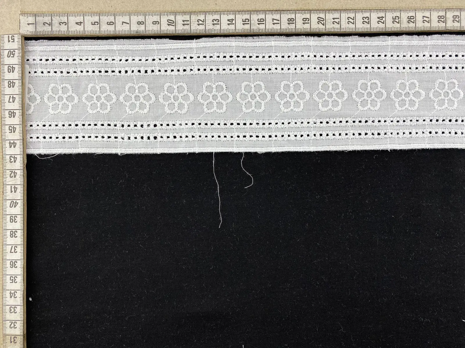 Bleached Matte Polyester Domestic Broderie Tape