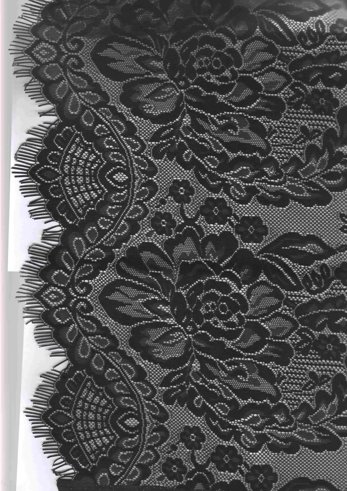 Siyah Sakallı Polyester Yerli Bant Dantel