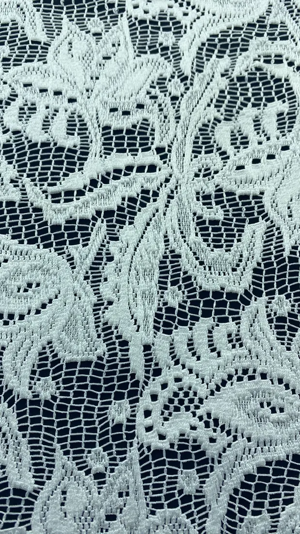 Fikse Polyester Yerli Dantel