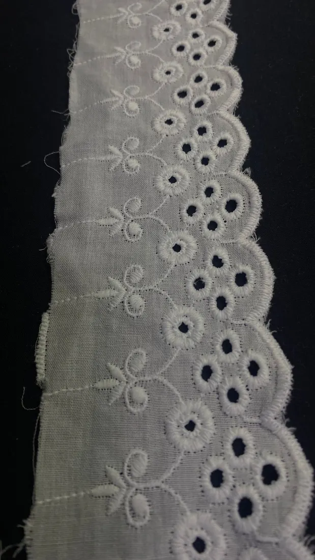 Kasar Mat Polyester Yerli Brode Bant Vual · 6,5 cm