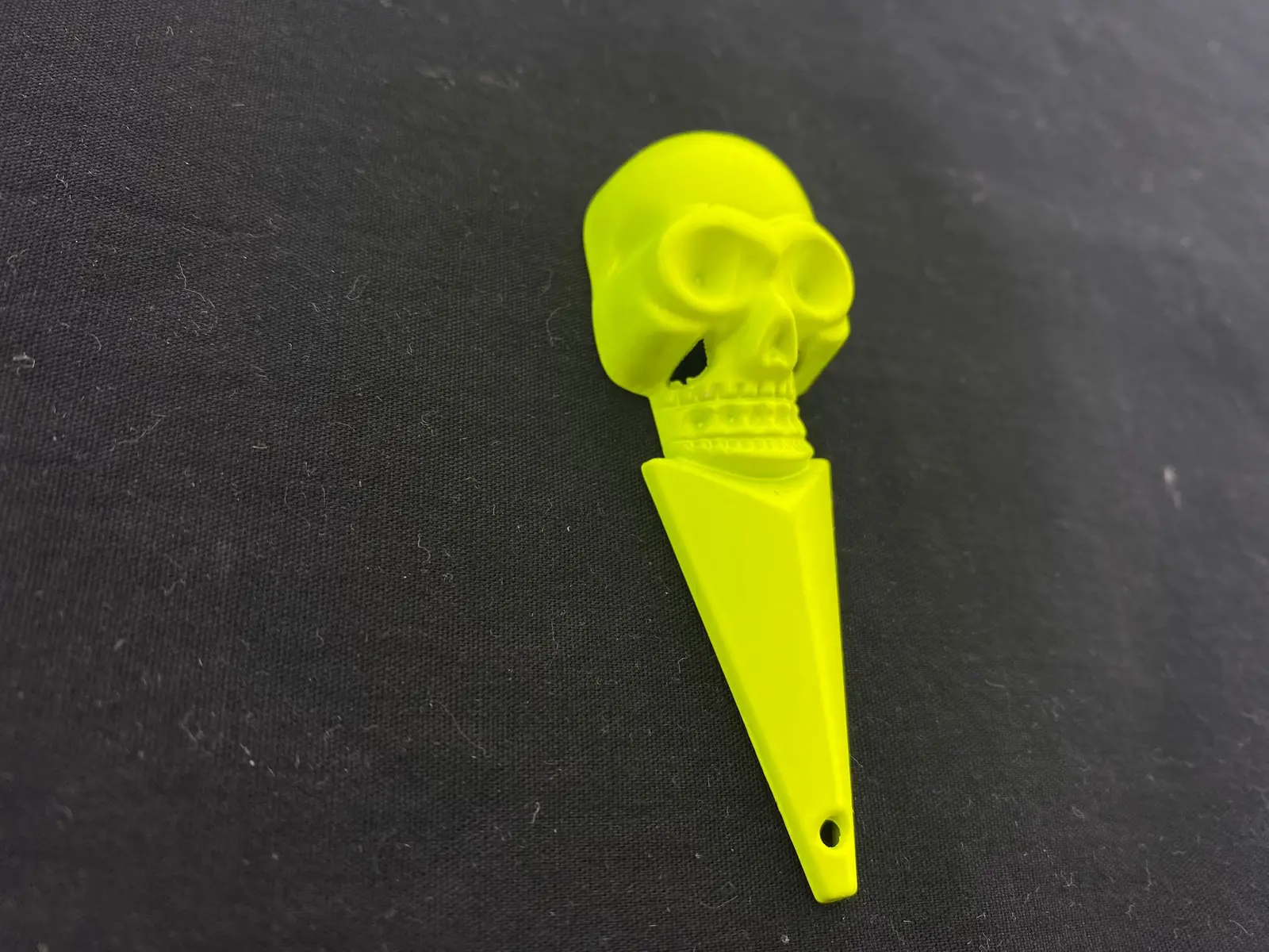 Yellow Accessory Sew-on Skull · 5 cm