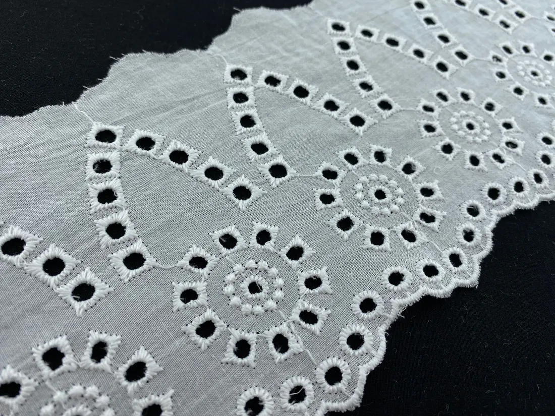 Kasar Mat Polyester Yerli Brode Bant Vual · 12 cm