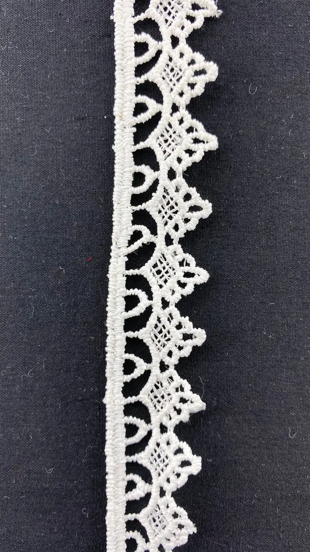 Ham Mat Polyester Yerli Güpür Brode Bant · 2 cm