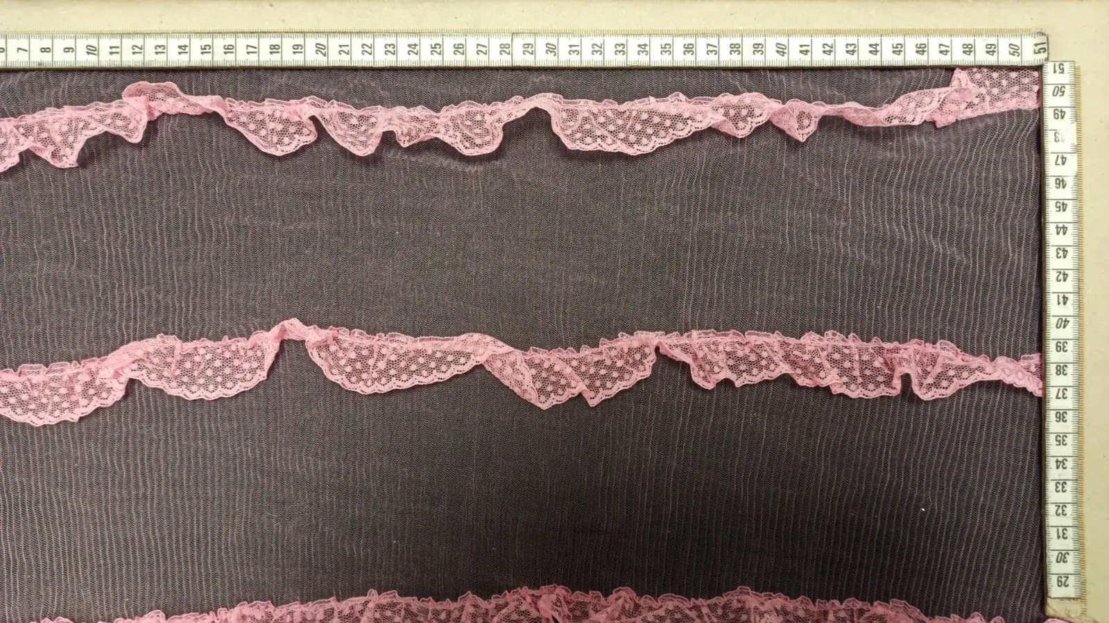 Pink Nylon Imported Lace Tulle · 125 cm