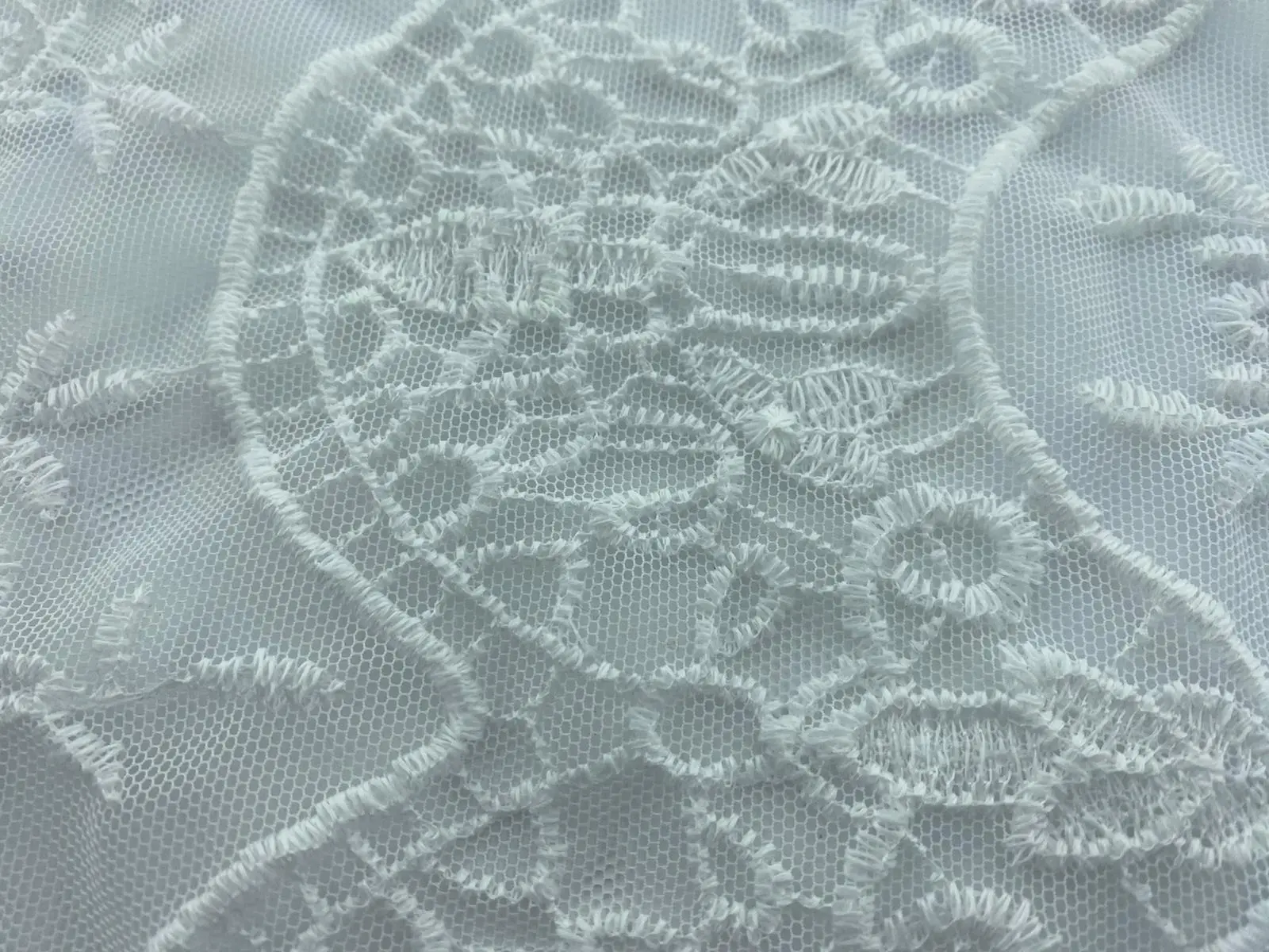 Greige Domestic Guipure Broderie · 135 cm