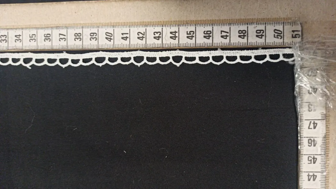Ham Mat Polyester Yerli Güpür Brode Bant · 1 cm