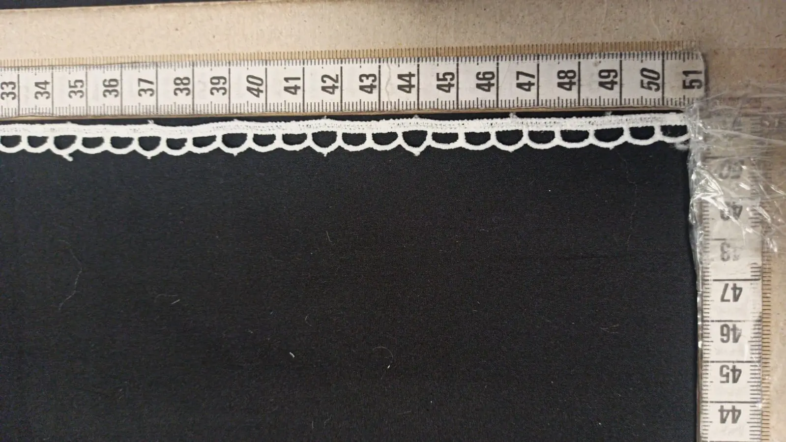 Ham Mat Polyester Yerli Güpür Brode Bant · 1 cm