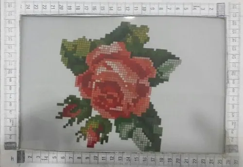 Beyaz Baskılı Likralı Polyester Yerli Dantel Tül · 150 cm