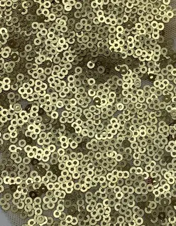 Gold Pullu Mat Polyester İthal Tül Kumaş