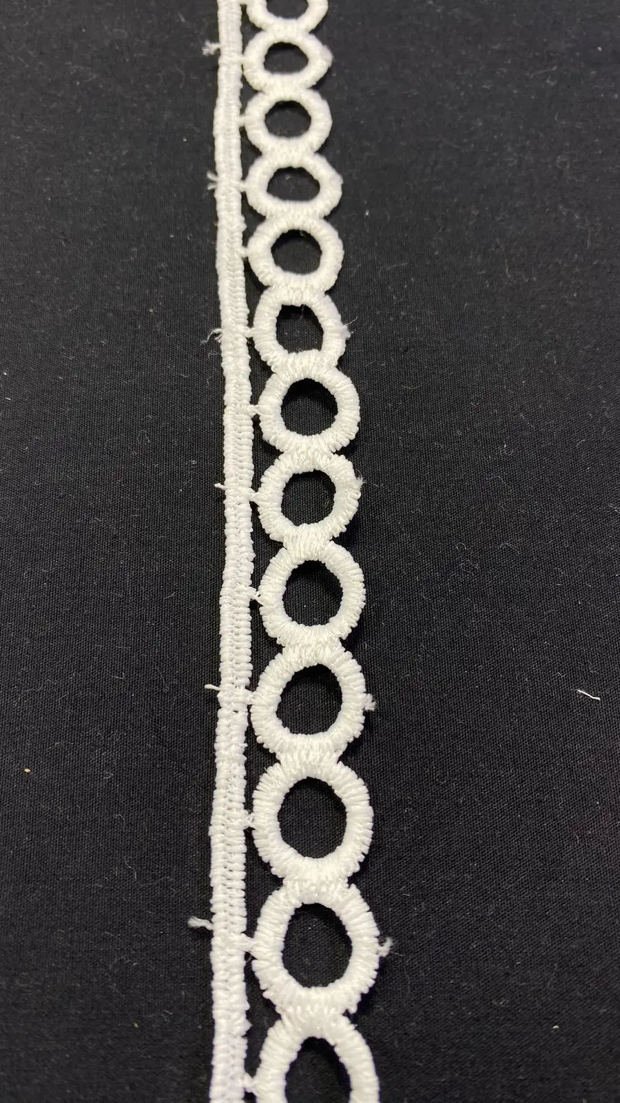 Ham Mat Polyester Yerli Güpür Brode Bant · 2 cm