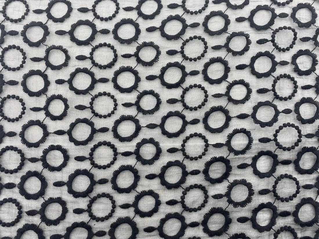 Siyah Polyester Yerli Brode · 120 cm