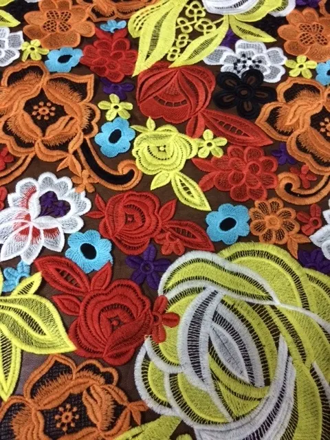 Renkli Polyester İthal Brode