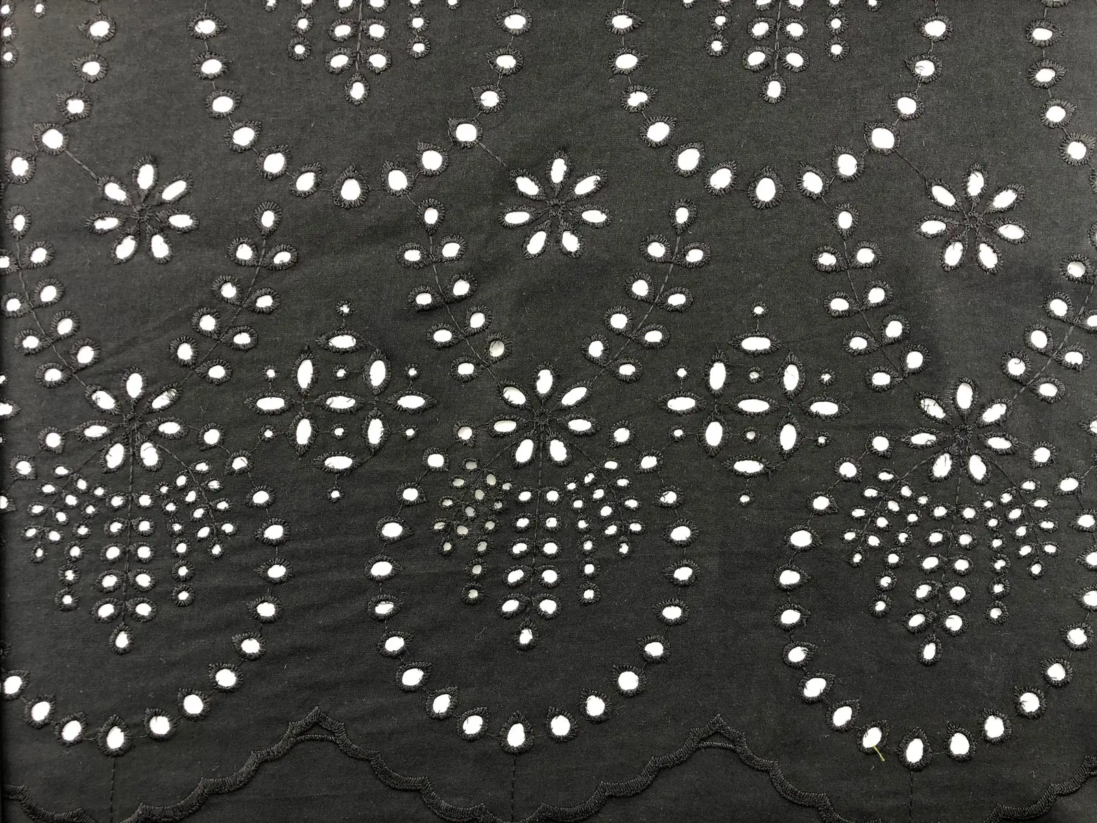 Black Bohrer Cotton Domestic Fabric · 140 cm