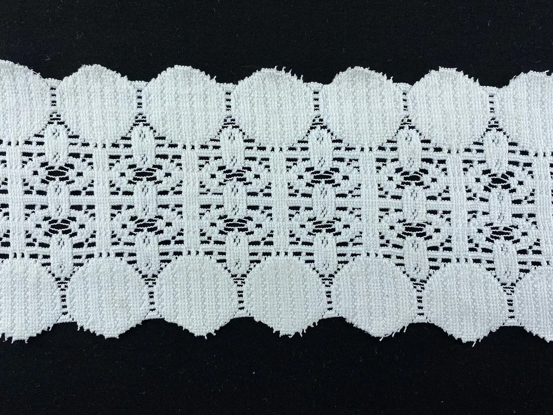 Ham Düz Polyester Yerli Brode Bant · 9,5 cm