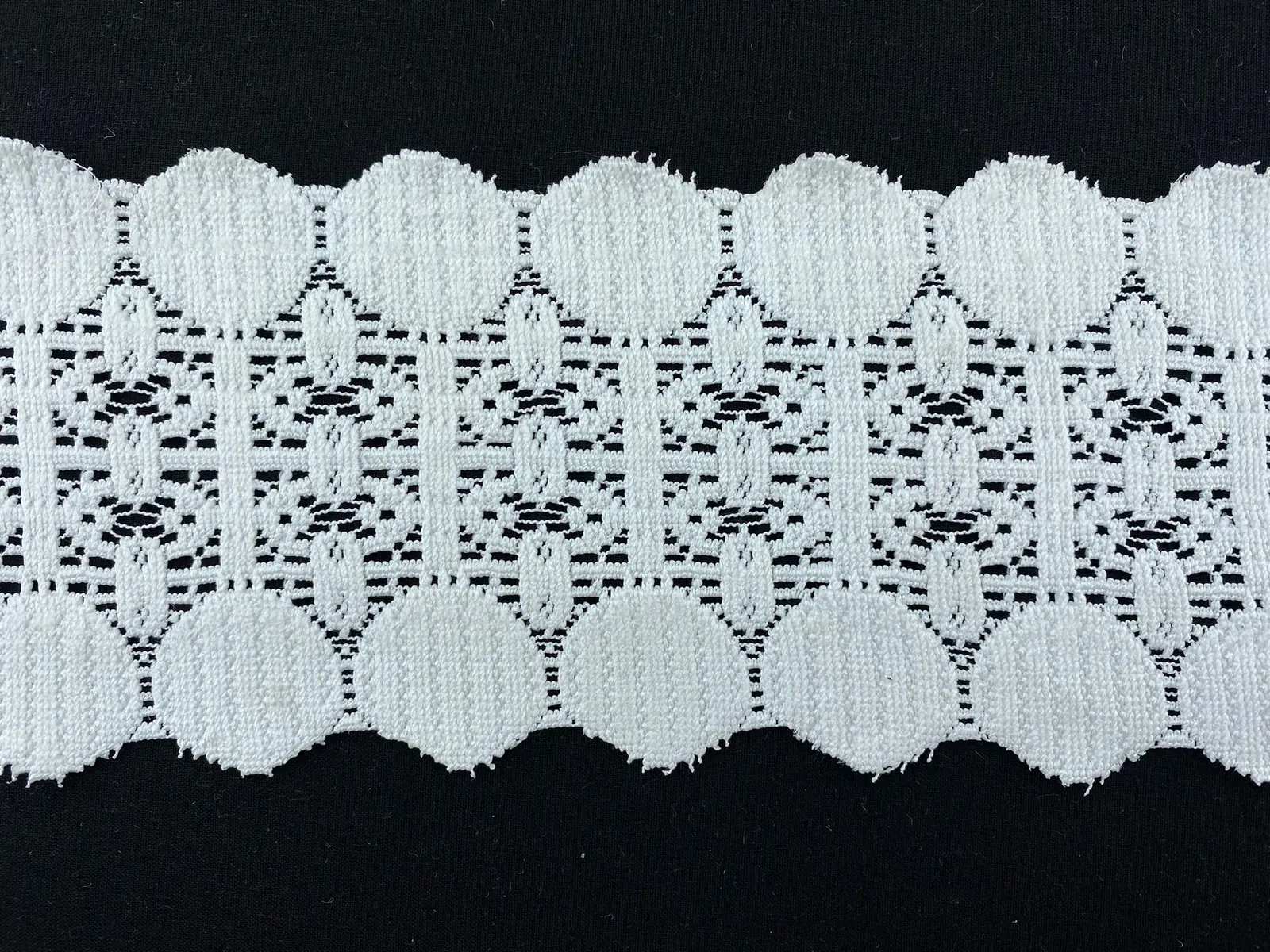 Ham Düz Polyester Yerli Brode Bant · 9,5 cm