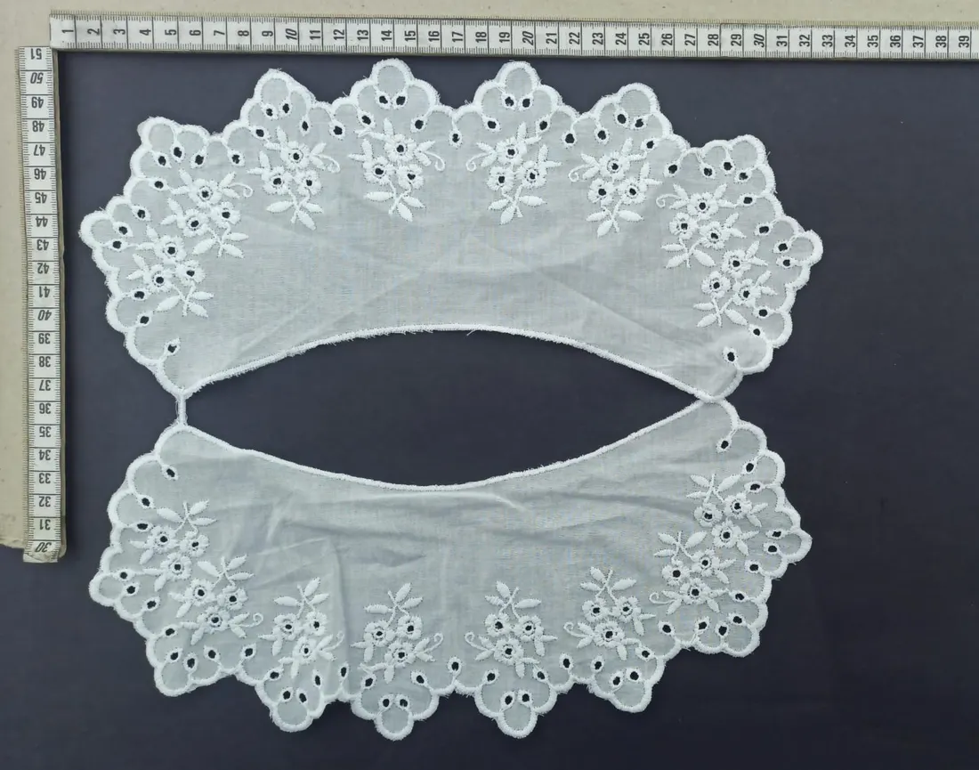 Kasar Bohrerli Mat Polyester Yerli Brode Yaka Vual