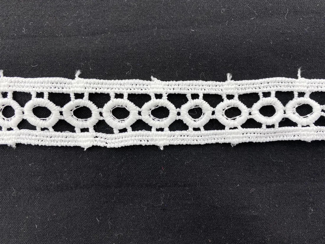 Ham Mat Polyester Yerli Güpür Brode Bant · 2 cm