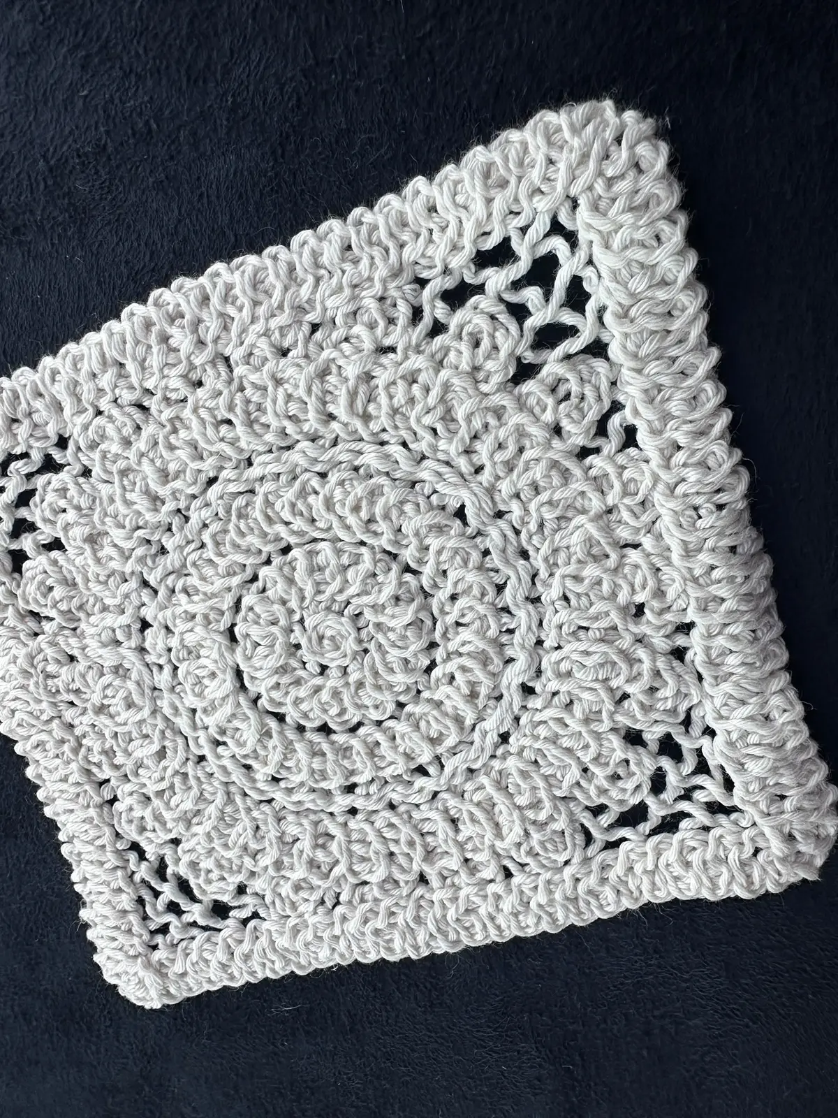 23394 Brode · Yerli · Aplik · Kordeneli · Pamuk · Ham · 14x12 Cm