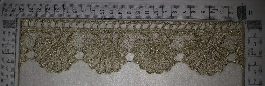 Gold Lurex Polyester Imported Guipure Ribbon