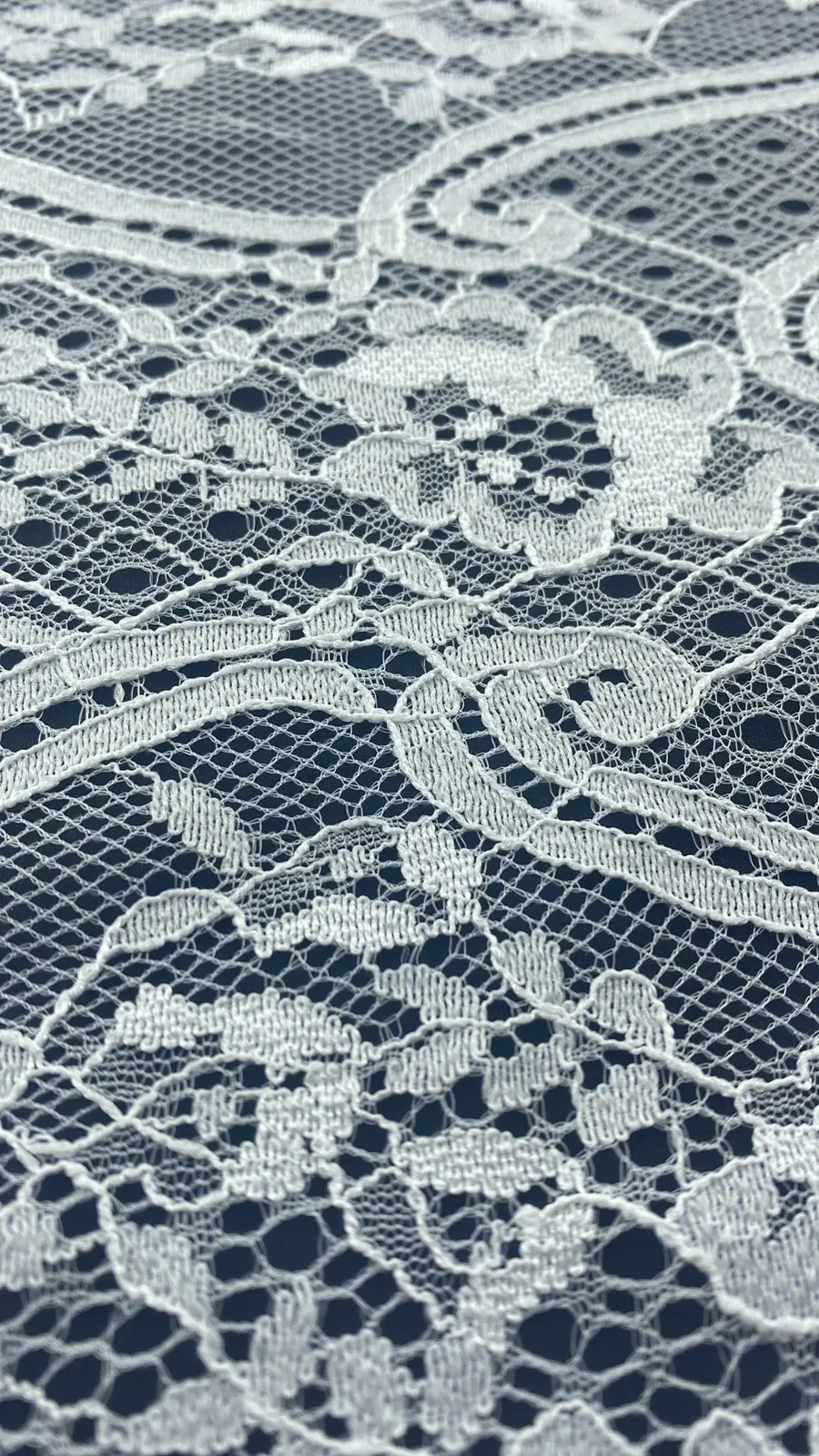 Greige Non-lycra Nylon Imported Lace