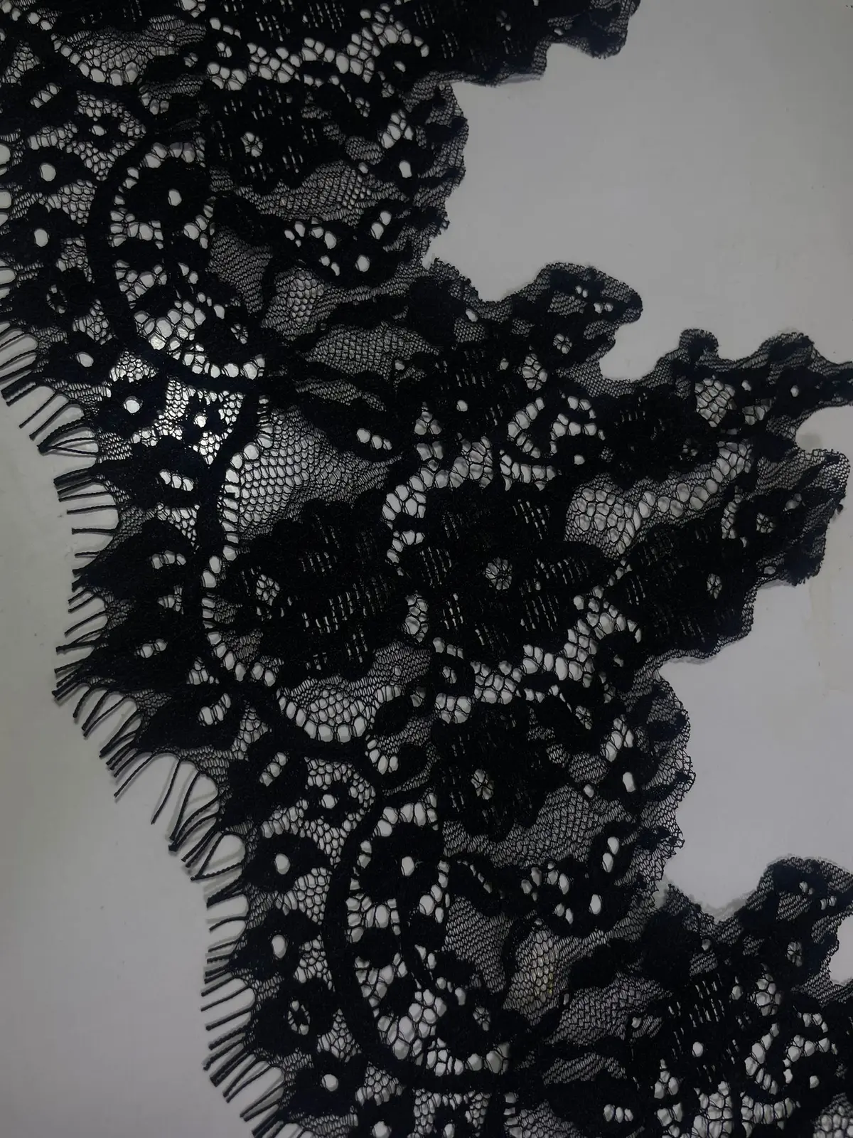 23357 Dantel · İthal · Bant · Naylon · Si̇yah · 17,5 Cm