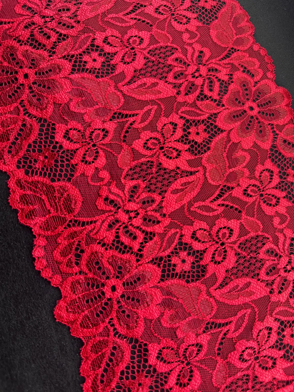 23373 Lace · Imported · Band · Nylon Li̇krali · kirmizi · 19,5 cm