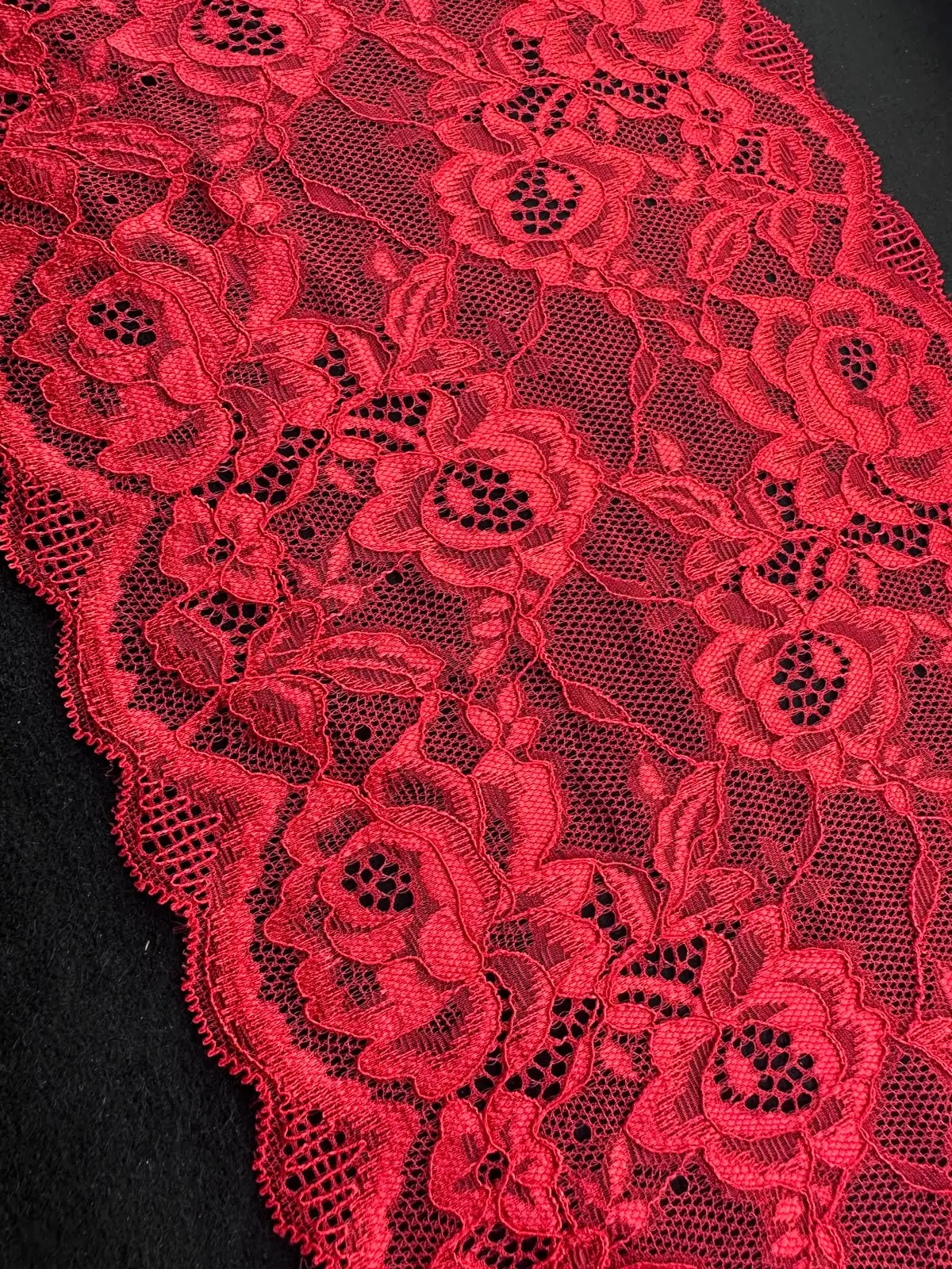 23371 Lace · Imported · Band · Nylon Li̇krali · kirmizi · 20 cm