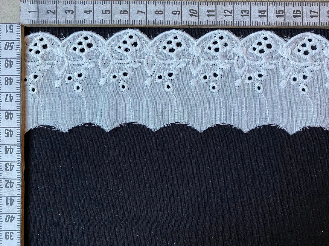 Kasar Mat Polyester Yerli Brode Bant · 6 cm