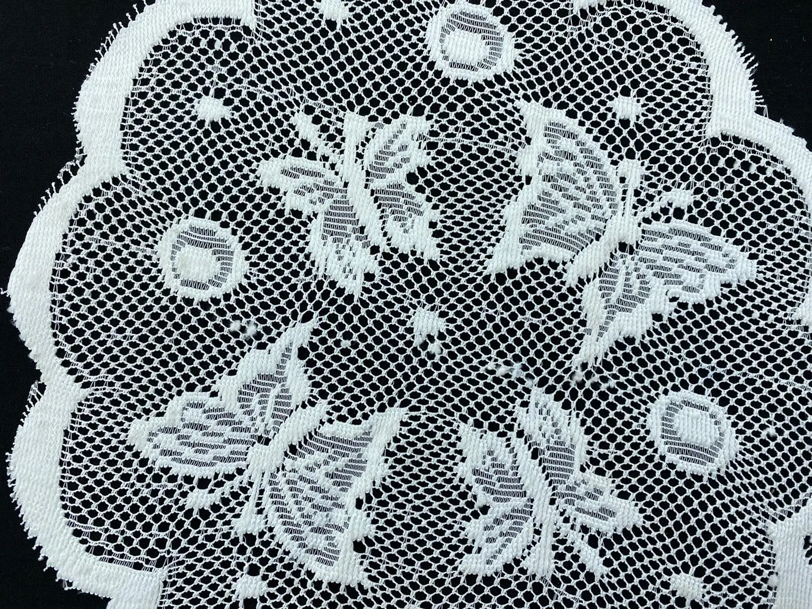 Greige Polyester Domestic Lace Appliqué