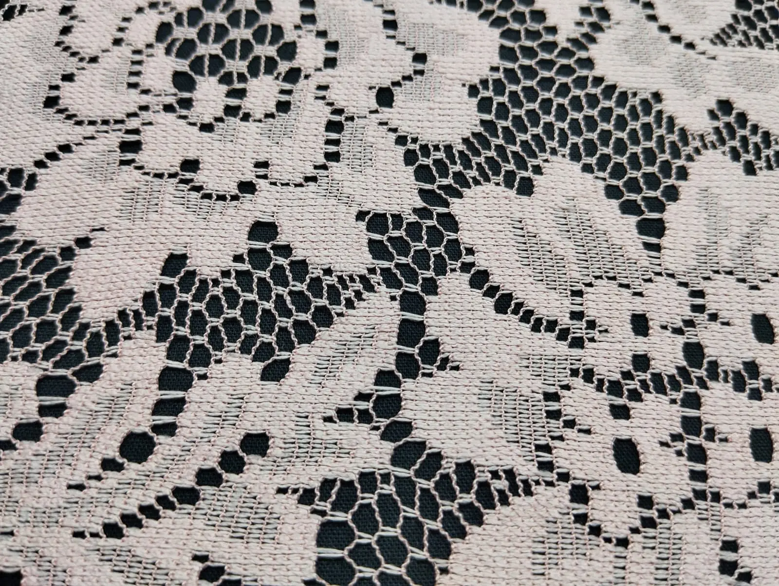 Salmon Eyelash Plain Polyester Domestic Tape Lace
