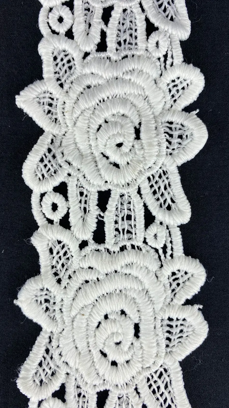 Greige Polyester Imported Broderie Tape