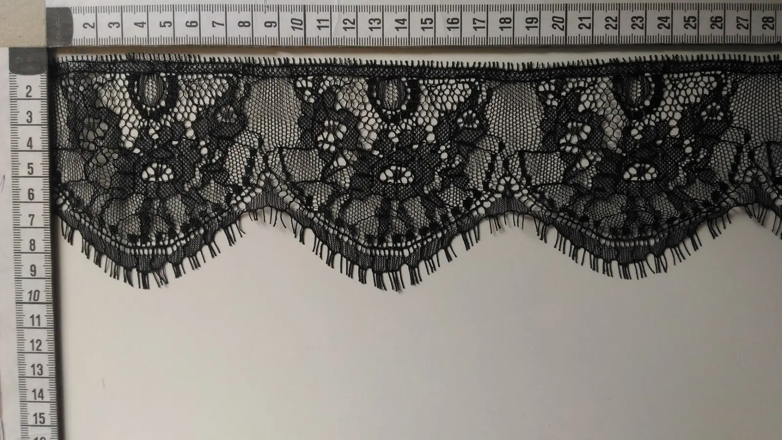 Black Eyelash Nylon Imported Tape Lace