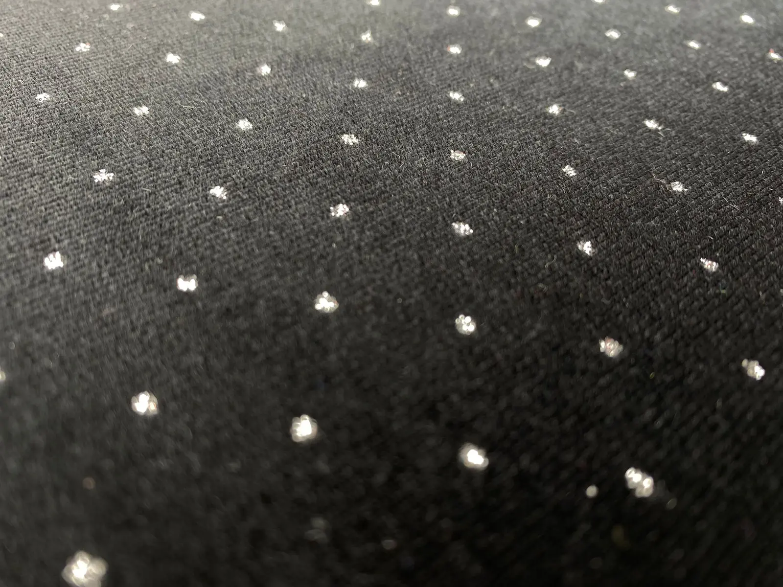 19455 Fabric · Domestic · Lace · Polyester · Velvet · Metallic Foil · Black · 150 cm