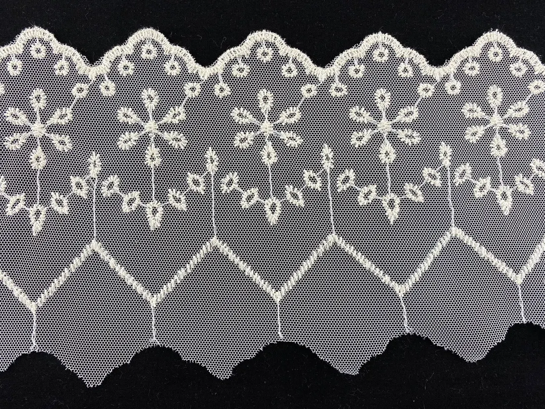 Ham Pamuk Yerli Brode Bant Tül · 16 cm