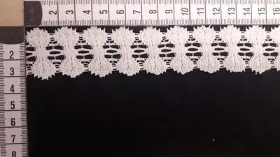 Greige Plain Polyester Domestic Broderie Tape