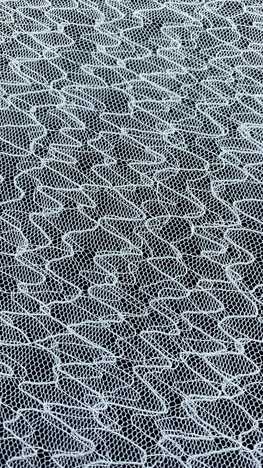 White Polyester Lace · 150 cm